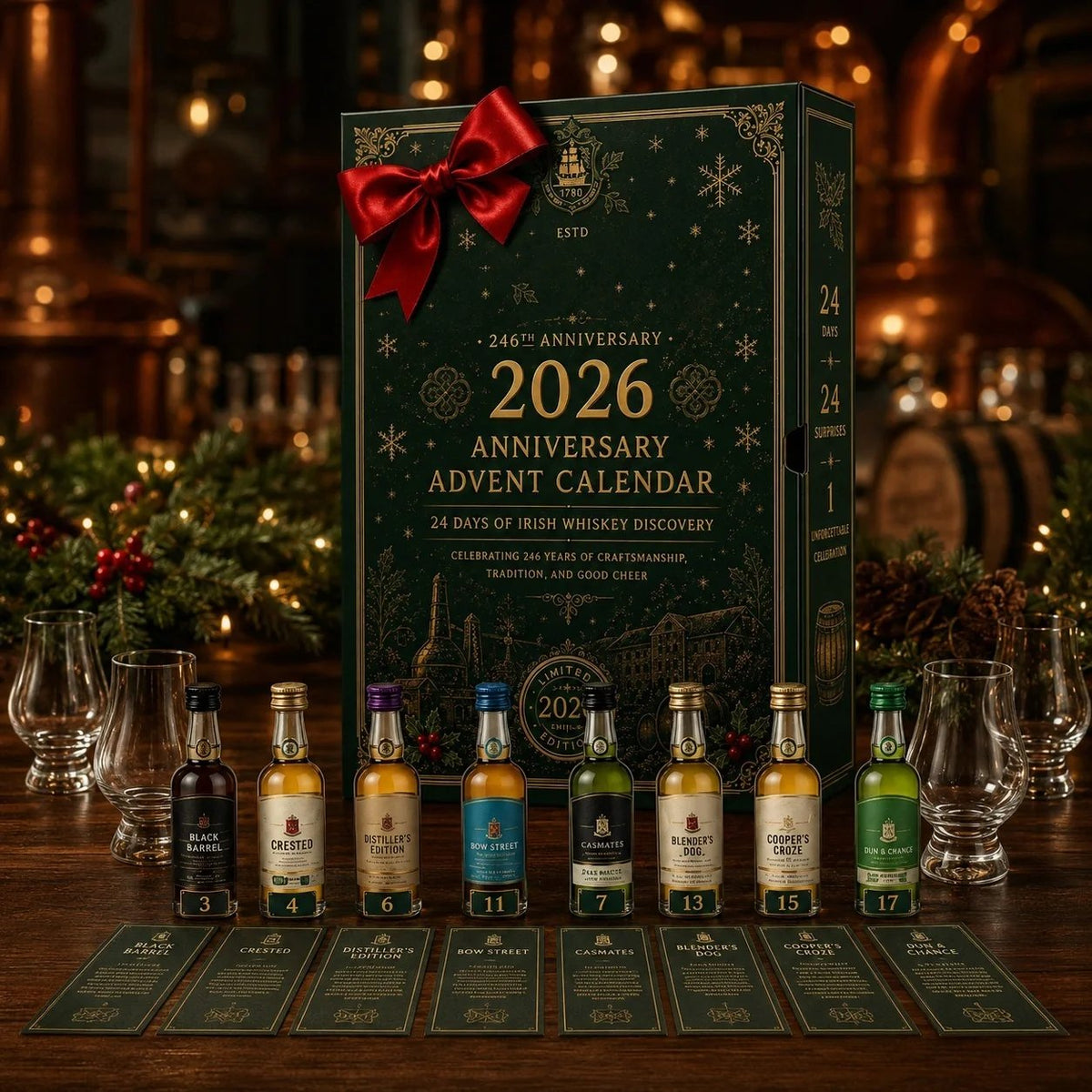 🥃🇮🇪 24 Days of Irish Whiskey Heritage – 246th Anniversary Christmas Collector Countdown