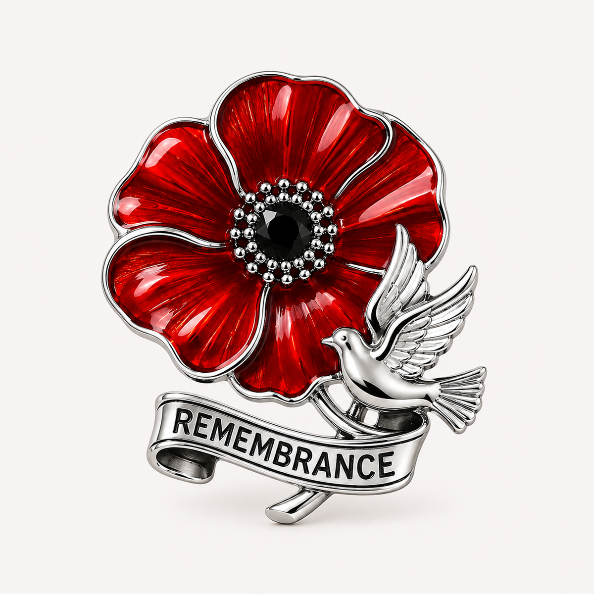 ๐ VE Day 80th Anniversary Poppy Brooch