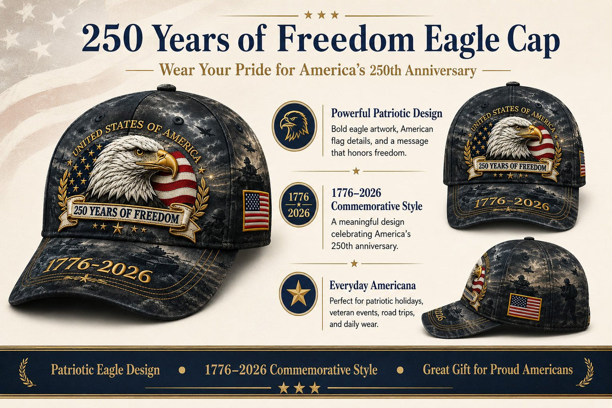 ✨250 Years of Freedom Eagle Cap❤️A proud tribute to America’s strength, sacrifice, and enduring spirit