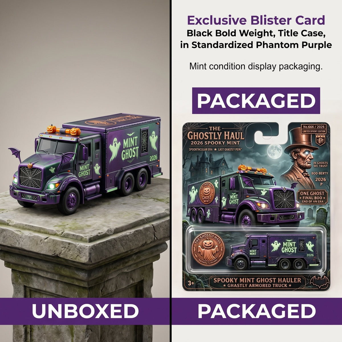 🔥🎁Spooky Mint Ghost Hauler – 2026 Halloween Collector’s Edition