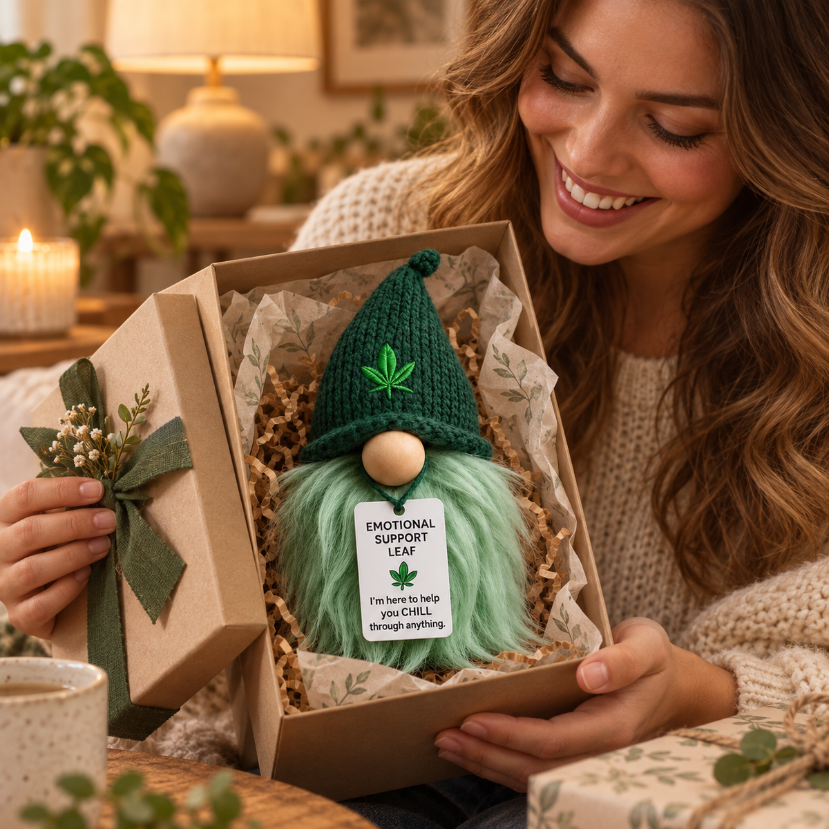 🌿 Cozy Greenery Gnome™ – Your Little Botanical Home Companion