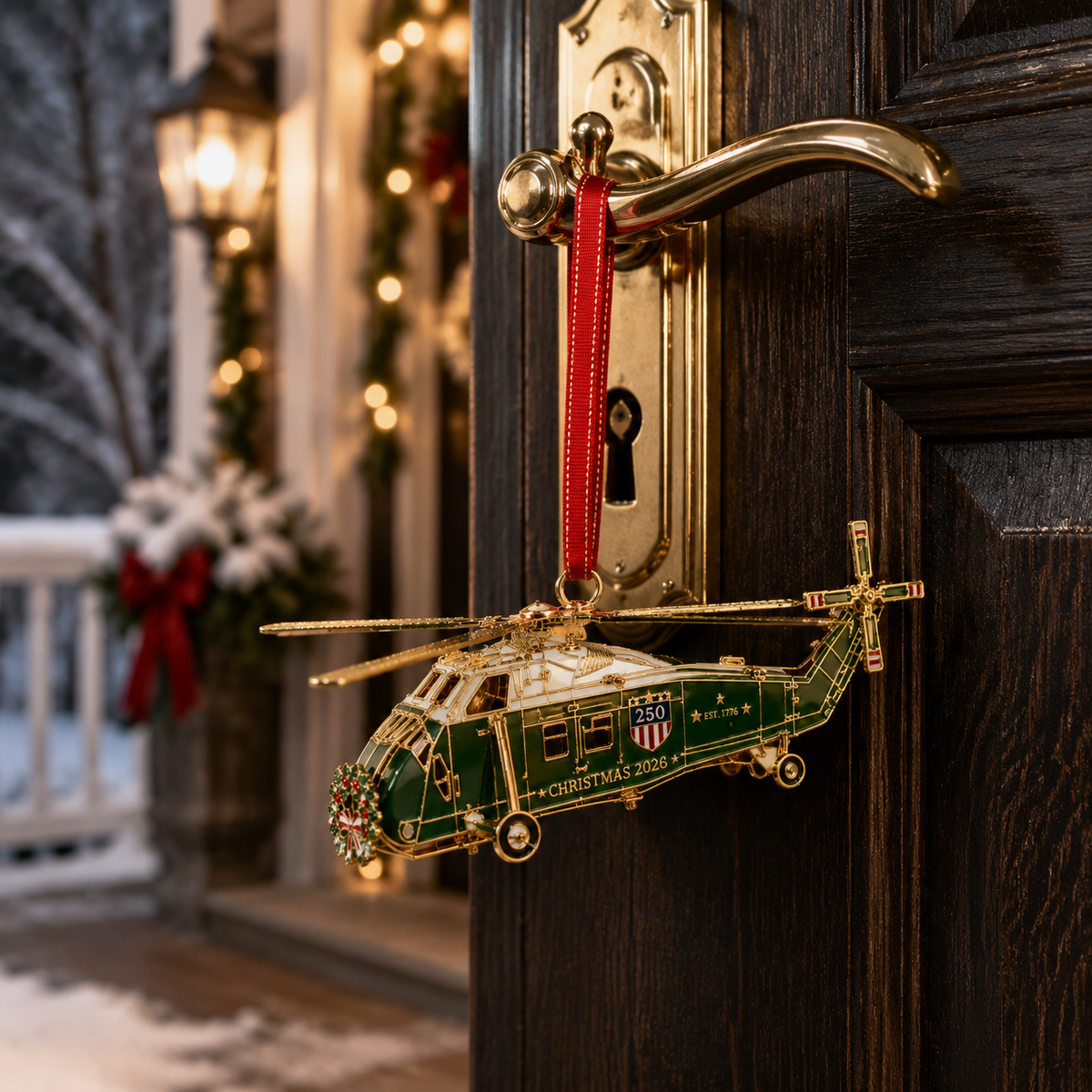 🔥250th Anniversary Edition Helicopter Ornament🎁
