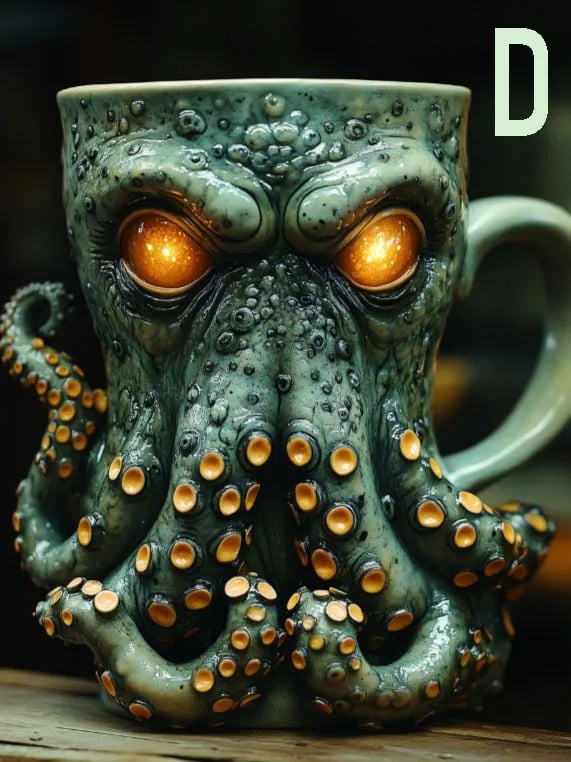Kraken's Grip™ Handcrafted Octopus Mug