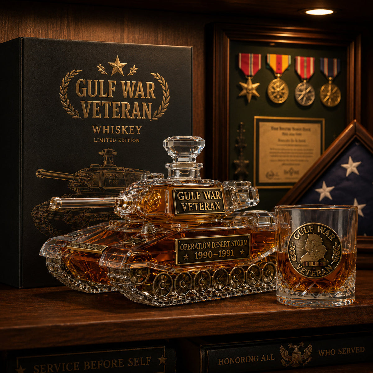 🔥Last Day 49% OFF - 🎖️Premium Crystal Whiskey Decanter & Glass Tribute Collection