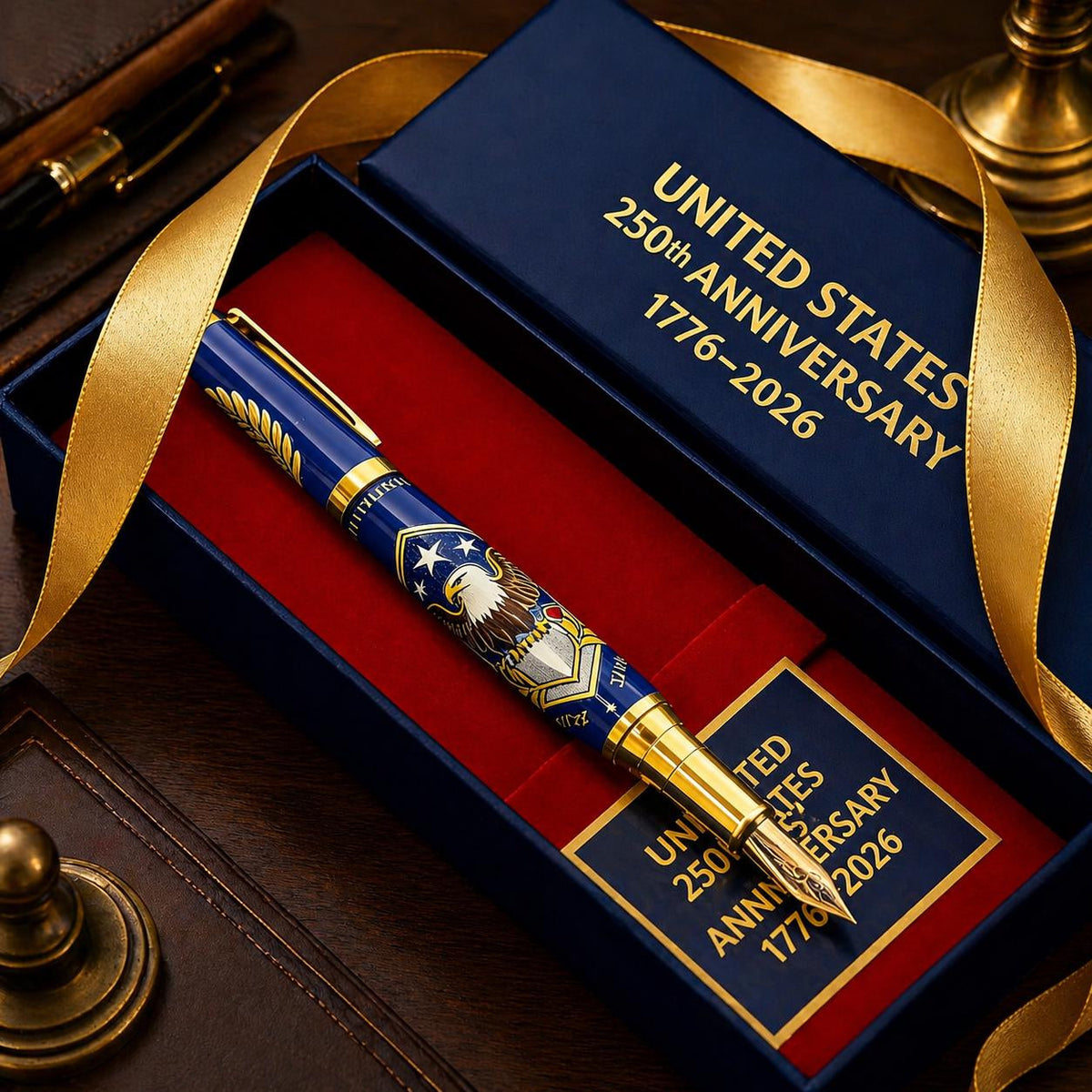 🎁USA 250th Anniversary Notebook & Pen Set, 1776-2026 Patriotic Gift