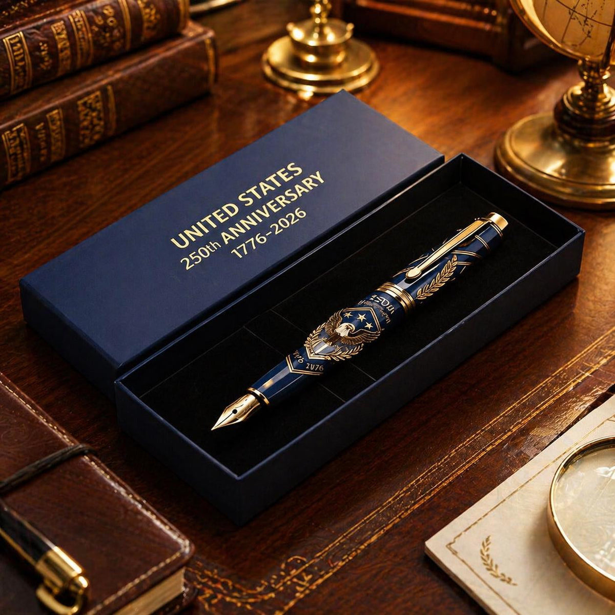 🎁USA 250th Anniversary Notebook & Pen Set, 1776-2026 Patriotic Gift