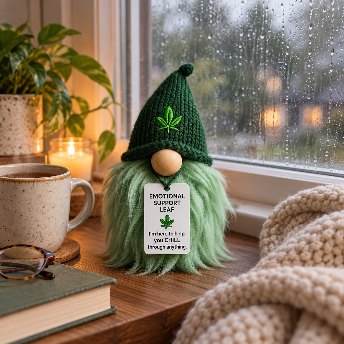 🌿 Cozy Greenery Gnome™ – Your Little Botanical Home Companion