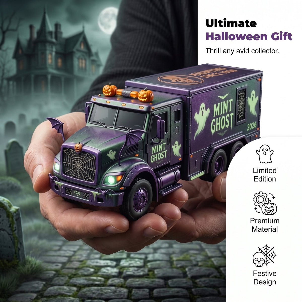 🔥🎁Spooky Mint Ghost Hauler – 2026 Halloween Collector’s Edition