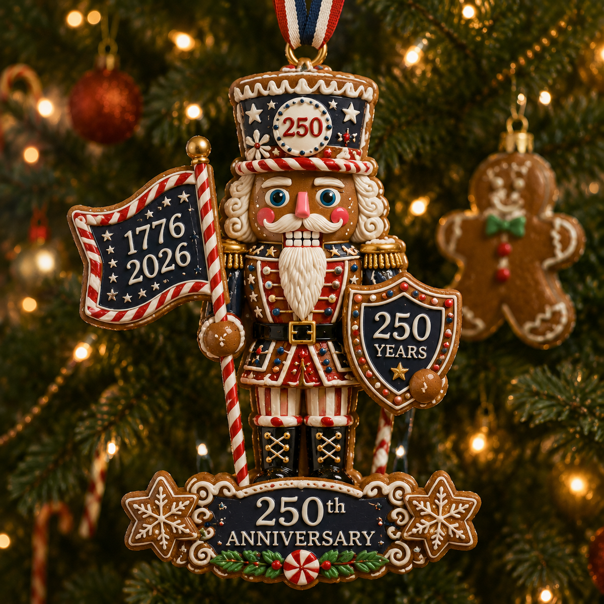 🇺🇸🎄America 250th Anniversary Nutcracker Christmas Ornament Collection