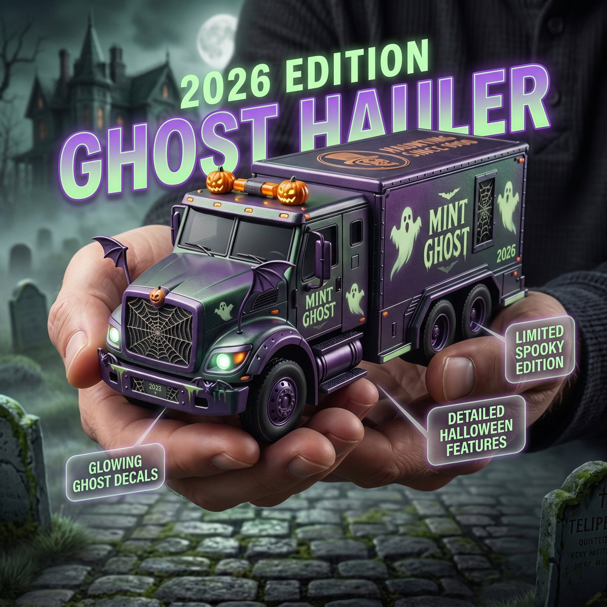 🔥🎁Spooky Mint Ghost Hauler – 2026 Halloween Collector’s Edition